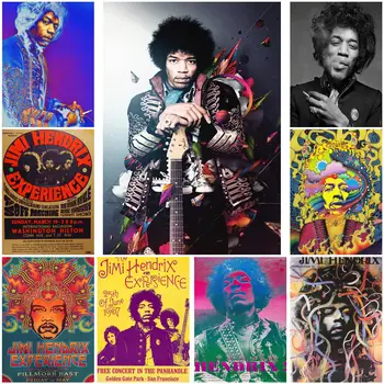 Jimi Hendrix Live laval Plakat Dekoratiivsed maalimislõuend Plakat Kingitus Seina Art elutuba Plakatid Magamistuba Maali - Pilt 1  
