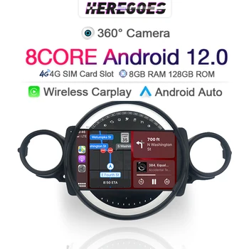 Carplay 720P Android 11.0 Auto Multimeedia Mängija BMW Mini Cooper R56 R60 R51 2006-2015 GPS Raadio Stereo 8G+128GB Headunit DSP - Pilt 1  