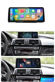 Traadita Carplay Auto BMW 3/4-Seeria F30 F31 F32 F33 F34 Tehase Qualcomm Android 13 Süsteem, Gps Navigatsioon Auto Video Mängijad - Pilt 2  