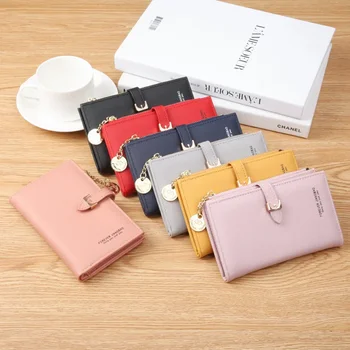 Rahakott Naiste korea versioon on suure võimsusega varruka pikkus sidur kott lihtsa tõmblukk lukk kaardi kott - Pilt 1  