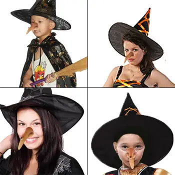 Halloween Teenetemärgi Halloween Witch Nina Halloween Kostüüm Prop Nõid Võltsitud Nina Cosplay Lateks Halloweeni Kaunistused Koju - Pilt 2  