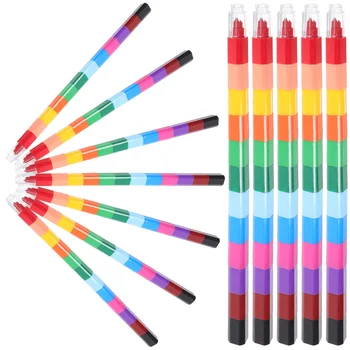 Värvipliiatsid Praktiline, Vastupidav Erinevat Värvi Ilus Värv Pliiatsit, Värvipliiatsid Maali Tööriistad Õpilastele Lapsed - Pilt 2  