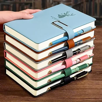 360 Lehekülge Esmaklassilist Paber A5 Minimalistlik Kate Sülearvuti koos Magnetilise Luku Lihtne Veavad Mitu Värvid - Pilt 1  