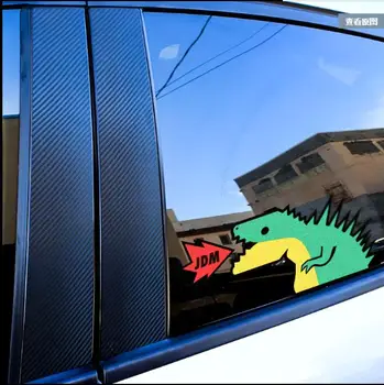 Peegeldav Vinüül Dragon JDM Auto Kleebised, Naljakas Koomiks Jaapani Drift Kleebis Võidusõidu Auto Kleebised jaoks Mootorratas aknas T - Pilt 2  