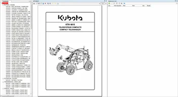Kubota KE SP EPC 06.2021 Traktorid, ehitusmasinad, Elektrilised Tooted, Kasuliku Sõidukite Varuosade Kataloogi DVD-hispaania - Pilt 2  