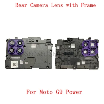 Tagasi Tagumine Kaamera Objektiivi Klaas Raami Omanik Motorola Moto G9 Võimsus Kaamera Raam Parandus Osad - Pilt 1  