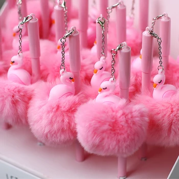 Flamingo Palus Ripats Geeli Pliiats Armas Loominguline 0,5 mm Must Geel Tindiga Pastapliiatsite Geel Pliiatsid Sile Kirjalikult Kooli Asukoht, Roosa - Pilt 2  