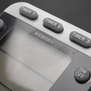 Digitaalne Taimer 100 Tunni Triple Count Down/Up, Kell, Taimer, Köök Toiduvalmistamis Taimer, LCD Ekraan Valju Alarmi Magnet Sulg - Pilt 2  
