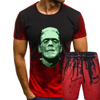 Frankenstein Dracula Kuma Pimedas College Rock Mässuliste Meeste T-Särk - Pilt 1  