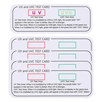 UV-Test-Kaardi Test Valgus Kaardi päikesekaitse Korduvkasutatavad 5 Tk UV Katse Kaardid, Et Kontrollida UV-Kaitse UVA & UVC Valgus - Pilt 1  