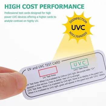 UV-Test-Kaardi Test Valgus Kaardi päikesekaitse Korduvkasutatavad 5 Tk UV Katse Kaardid, Et Kontrollida UV-Kaitse UVA & UVC Valgus - Pilt 2  