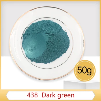 #438 Tume Roheline Pärl Pulber Pigment Akrüülvärv on Käsitöö-ja Kunsti Auto Värvimine Seep Värvi Coloran - Pilt 1  