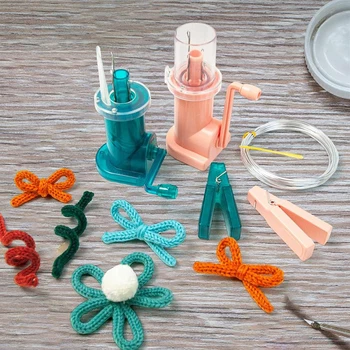 DIY Mini Kudumise Masin Rull Knitter Jutustama, Tehes Vahendite Kogum Majapidamiste Õmblemine Tarvikud - Pilt 2  