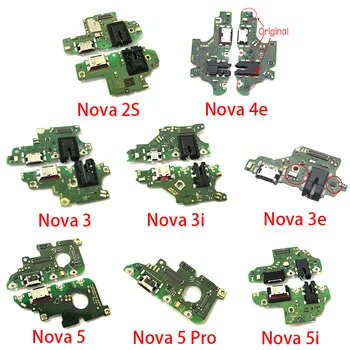 Laadija Pardal PCB FlexFor Huawei Nova 2S 3 3i 5i 3e 4e 5 Pro-USB-Port-Ühenduspesa Dock Laadimiseks Lint Kaabel - Pilt 2  