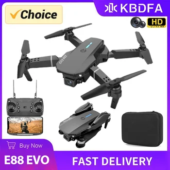 KDBFA 2023 Uus E88 EVO WIFI FPV Undamine lainurk HD 1080P Kaamera Kõrgus Kellel RC Kokkupandav Quadcopter DRON Helikopter Mänguasjad Kingitus - Pilt 1  
