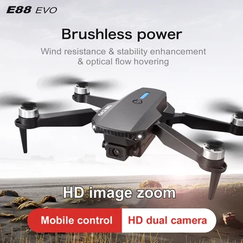KDBFA 2023 Uus E88 EVO WIFI FPV Undamine lainurk HD 1080P Kaamera Kõrgus Kellel RC Kokkupandav Quadcopter DRON Helikopter Mänguasjad Kingitus - Pilt 2  