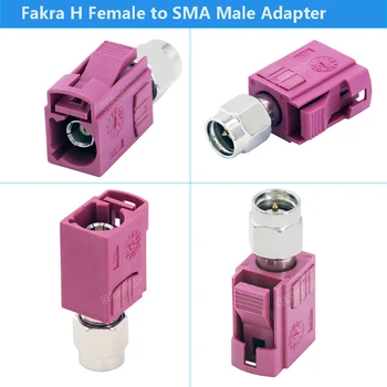 2TK/LOT BEVOTOP Lilla-Kood H Fakra Naine, et SMA Male Adapter SMA et Fakra Adapter Converter 50 Oomi RF Koaksiaal Ühendused - Pilt 2  