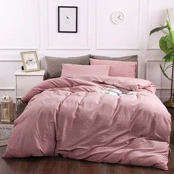 Kvaliteetne 100% linane 3 tükki voodipesu komplekt tekikott Padjapüürid komplekt Voodipesu Voodipesu Trööstija komplekti - Pilt 2  