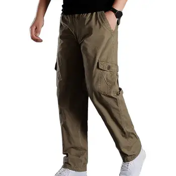Iga päev Pikad Püksid Mitmekülgne Meeste Cargo Püksid Hingav Multi-taskusse Streetwear-valmis Püksid igapäevaseks Päevas Kulumise - Pilt 1  