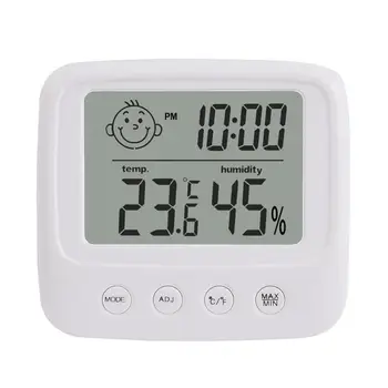 1~8PCS Digitaalne Temperatuuri-Niiskuse Mõõtja Backlight Kodu Sise-Elektrooniline Hygrometer Termomeeter ilmajaamas-Baby Tuba - Pilt 2  