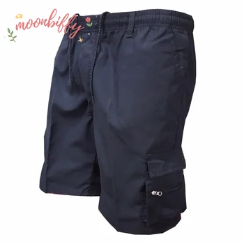 Suvel Mens Cargo Püksid Uued Pool Multi-taskud Meeste Lahtised Töö Vabaaja Püksid Lühikesed Püksid Mees Pluss Suurus Väljas lühikesed Püksid - Pilt 1  