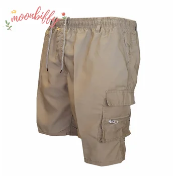 Suvel Mens Cargo Püksid Uued Pool Multi-taskud Meeste Lahtised Töö Vabaaja Püksid Lühikesed Püksid Mees Pluss Suurus Väljas lühikesed Püksid - Pilt 2  