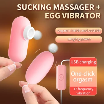 2-in-1 Emane Imemiseks Vibraator Tupe Massager Kliitori Stimulatsiooni Vibreeriv Muna Masturbator Paar Orgasmic Erootilise Sugu Mänguasjad - Pilt 2  
