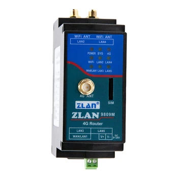 ZLAN9809M Tööstus-4g ruuter 4g lte modem, wifi-ruuter koos sim-kaardiga väike suurus vastavalt standardile Din - Pilt 2  