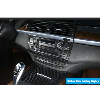 BMW X5 E70 X6 E71 E72 2008-2013 süsinikkiust Õhu konditsioneer nuppu kaas 1tk - Pilt 1  