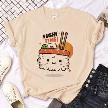 Sushi Särk Särk naistele, naljakas koomiks manga Tee manga tüdruk Jaapani riided - Pilt 1  