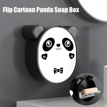 Armas Panda Seep Tassi Omaniku Dušš Äravoolu Seinale Paigaldatud Soap Box Dušš ja Vann Vann Köök Valamu Kuiv Seebi Riiul - Pilt 1  