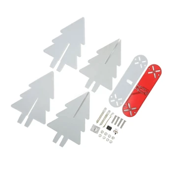 USB Toitega Elektroonilise Jõulupuu DIY 3D Koguda LED Vilkuvad Tuled Jootmist Harjutada HXBE - Pilt 2  