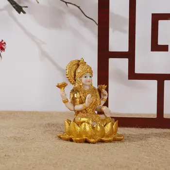 Mini Hindu Jumalanna India Kuld Buddha Figuriin Meditatsiooni Vaik Kingitus Heaolu Jooga Ruum Altar Aed Diwali Pühamu, Kontor - Pilt 1  