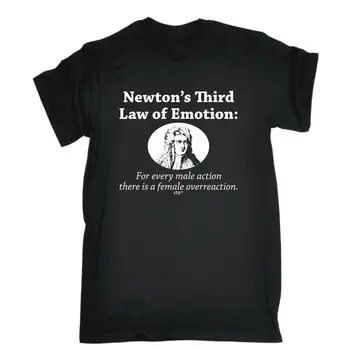 Newtoni Kolmas Seadus, Emotsioon - Mens Naljakas Uudsus Särgid T-Särk T-Särk Tshirts - Pilt 1  