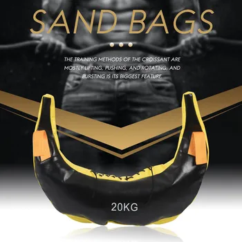 Kaalu Tõstmine, Poks Kott Bulgaaria Võimsus Kott Jõudu Kasutada Sandbag Fitness-Poks Koolitus Liiva Kott Kollane - Pilt 2  
