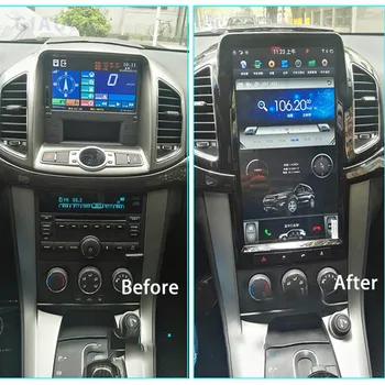 8+128G Jaoks Chevrolet Captiva 2013-2017 Android 12 Tesla Stiilis Auto GPS Navigation Stereo juhtseade Multimeedia Mängija, Auto Raadio - Pilt 1  