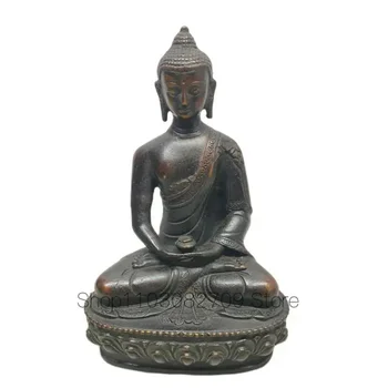 Pronks Vintage Dekoratiivsed Buddha Kuju Feng Shui Meditatsiooni Bodhisattva Tai Buddha Kuju Skulptuur Hindu Kuju Home Decor - Pilt 1  