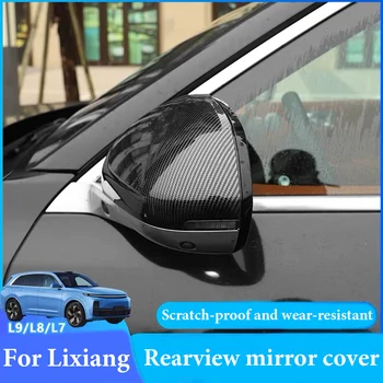 Uus Lixiang L7 L8 L9 2022 2023 Must Asendamine Must Pool Rearview Mirror Cover Mütsid Shell Auto Välisilme Tarvikud - Pilt 1  