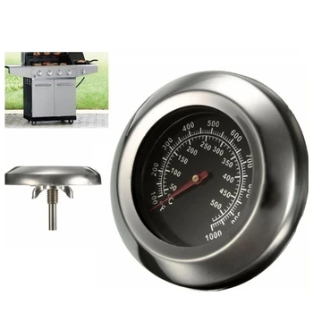 304 Roostevaba Ahi Termomeetri jaoks Grill Liha ja lihatooted Ahi 100-500℃/100-1000℉ Köök Temperatuur Arvesti Ekraan Suur Ketas - Pilt 1  
