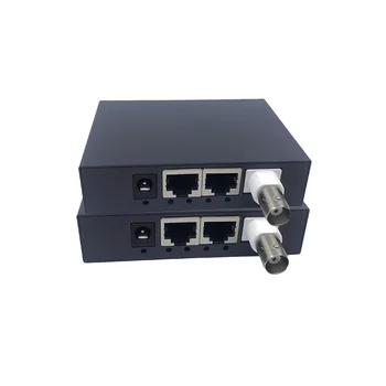 1 paar 10/100M ip Coaxia Edastamine BNC to rj45 Port IP Extender CCTV HD IP Video Extender EOK Ethernet Coaxia Extender 500m - Pilt 2  