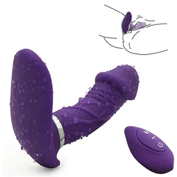 Kandke Dildo Vibraator Sex Mänguasja Naiste Orgasm Masturbator G Spot Kliitorit Stimuleerida puldiga Aluspüksid Vibraatorid Täiskasvanute Mänguasjad - Pilt 1  