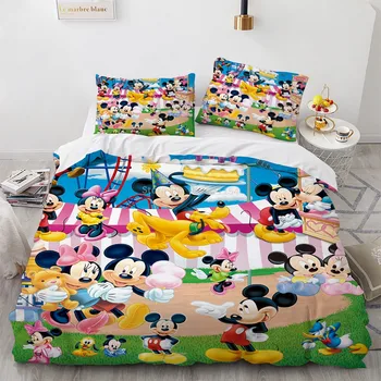Disney Must Minnie Miki Hiir ja Sõbrad tekikott Komplekt Voodipesu Komplekt Baby Poiss ja Tüdruk Trööstija Tekk Katab Bedcloth - Pilt 2  