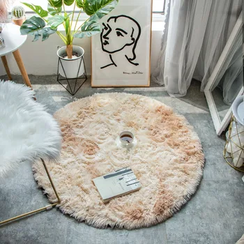 Põhjamaade ümmargune vaip kalle tie-dye magamistuba matt elutoas diivanilaud vaipa kaasaegne minimalistlik matt net plahvatus punane vaip - Pilt 2  
