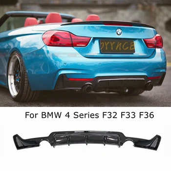 BMW 4 Seeria F32 F33 F36 M-Sport 2 Ukseline Kupee 428i 430i 435i 2014-2020 Auto Tagumine Põrkeraud Splitter Difuusor, Lip Spoiler Plaat - Pilt 2  