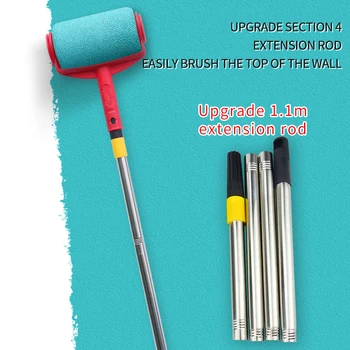 1.1 M Multifunktsionaalne Majapidamise Laiendamist Rod 6TK värvirull Tööriistad Pintsel Seina Värvimiseks Kaunistada Maali Rull Rullid Jooksja - Pilt 1  