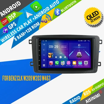 AISINIMI Android Auto Dvd Mängija navigatsiooni Benz CLK W209 W203 W463 auto raadio Car Audio Gps Multimeedia Stereo Monitor - Pilt 1  