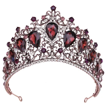 Bridal Crown Kuninganna Peapael Kive Juuksed Tarvikud Võistlused Kaunistused Pruut Pruutneitsi Printsess Kostüüm - Pilt 1  