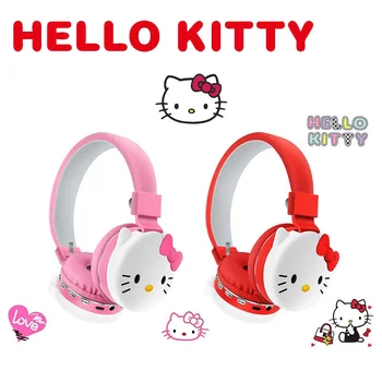 Hello Kitty Kõrvaklapid, Bluetooth Kõrvaklappide Stereo Gamer Armas Naiste Õpilased Traadita Kõrvaklappide Surround Sound Stereo Kõrvaklappide Uus - Pilt 1  