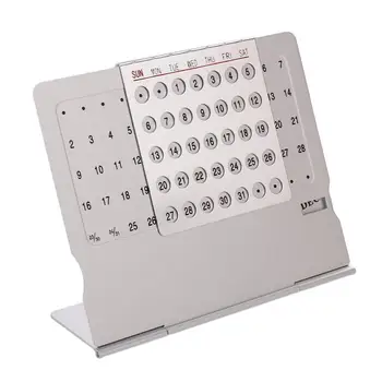 Kontoritarbed Kodu Alumiinium Laua Decor Perpetual Calendar Metallist Kalender 100 Aasta Kalender Kalender - Pilt 1  