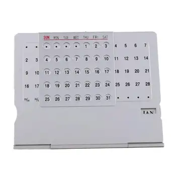 Kontoritarbed Kodu Alumiinium Laua Decor Perpetual Calendar Metallist Kalender 100 Aasta Kalender Kalender - Pilt 2  